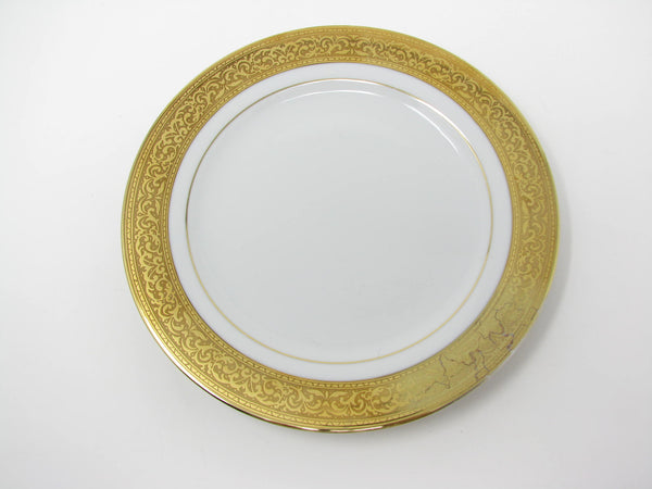 edgebrookhouse - Vintage Muirfield Magnificence Gold Encrusted Salad Plates - 12 Pieces