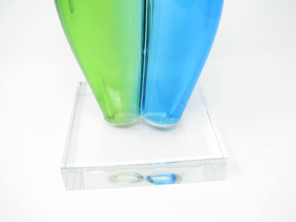 edgebrookhouse - Vintage Murano Style Hand Blown Glass Abstract Female Nude Sculpture on Glass Base