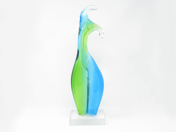 edgebrookhouse - Vintage Murano Style Hand Blown Glass Abstract Female Nude Sculpture on Glass Base