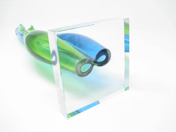 edgebrookhouse - Vintage Murano Style Hand Blown Glass Abstract Female Nude Sculpture on Glass Base