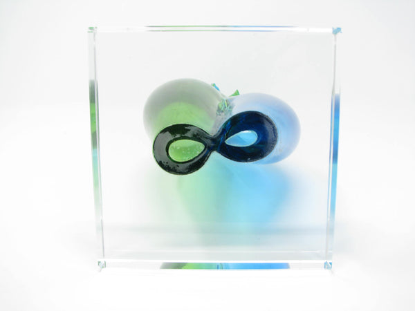 edgebrookhouse - Vintage Murano Style Hand Blown Glass Abstract Female Nude Sculpture on Glass Base