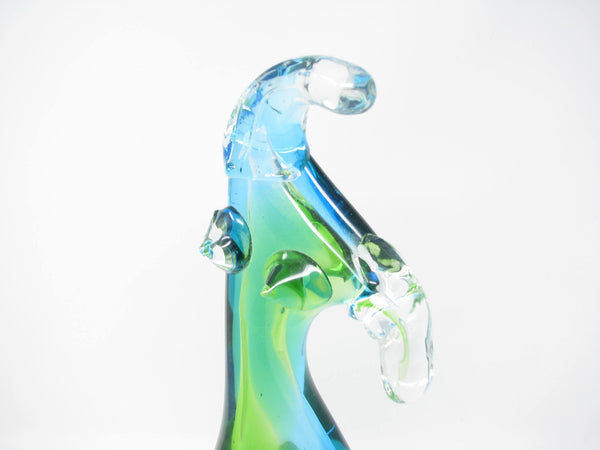 edgebrookhouse - Vintage Murano Style Hand Blown Glass Abstract Female Nude Sculpture on Glass Base