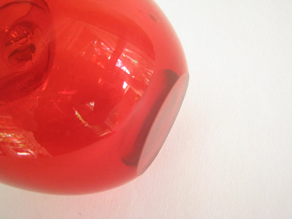 edgebrookhouse - Vintage Murano Style Red Glass Apple