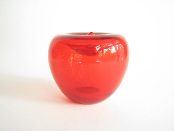edgebrookhouse - Vintage Murano Style Red Glass Apple