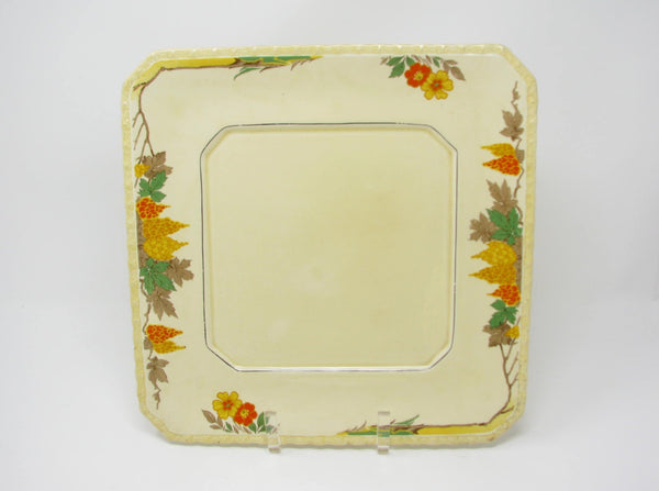 edgebrookhouse - Vintage Myott Staffordshire Jordan Square Cake Plate Platter