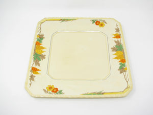 edgebrookhouse - Vintage Myott Staffordshire Jordan Square Cake Plate Platter