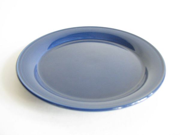 edgebrookhouse - Vintage Nancy Calhoun Blue Sapphire Pottery Salad Plates - Set of 9