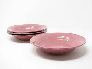 edgebrookhouse - Vintage Nancy Calhoun Dark Rose Pink Bowls - Set of 4