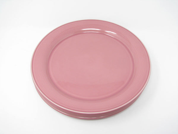 edgebrookhouse - Vintage Nancy Calhoun Dark Rose Pink Dinner Plates - Set of 12
