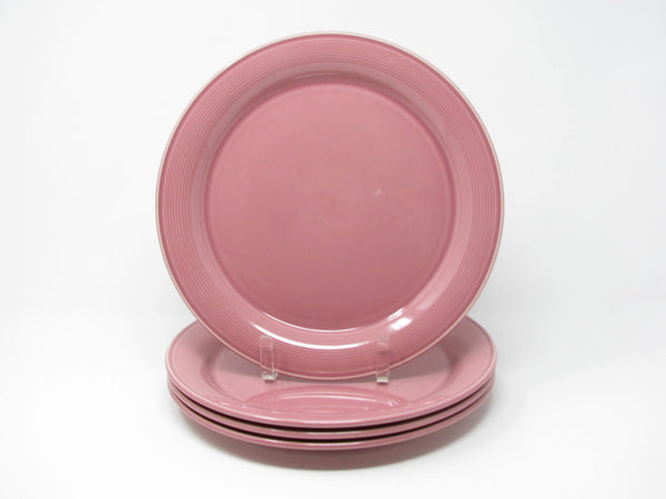 edgebrookhouse - Vintage Nancy Calhoun Dark Rose Pink Dinner Plates - Set of 5