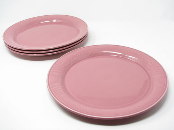 edgebrookhouse - Vintage Nancy Calhoun Dark Rose Pink Dinner Plates - Set of 16
