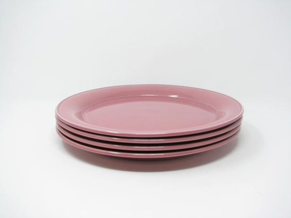 edgebrookhouse - Vintage Nancy Calhoun Dark Rose Pink Dinner Plates - Set of 10