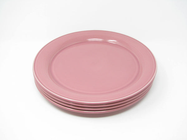edgebrookhouse - Vintage Nancy Calhoun Dark Rose Pink Dinner Plates - Set of 11