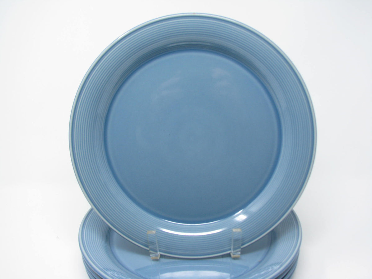 Vintage Nancy Calhoun Light Blue Dinner Plates Set of 5 edgebrookhouse