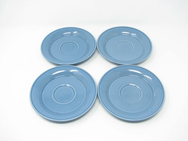edgebrookhouse - Vintage Nancy Calhoun Light Blue Pottery Saucers - Set of 4