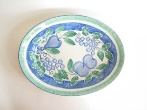 edgebrookhouse - Vintage Nancy Calhoun Portugal Moonlight Large Ceramic Platter