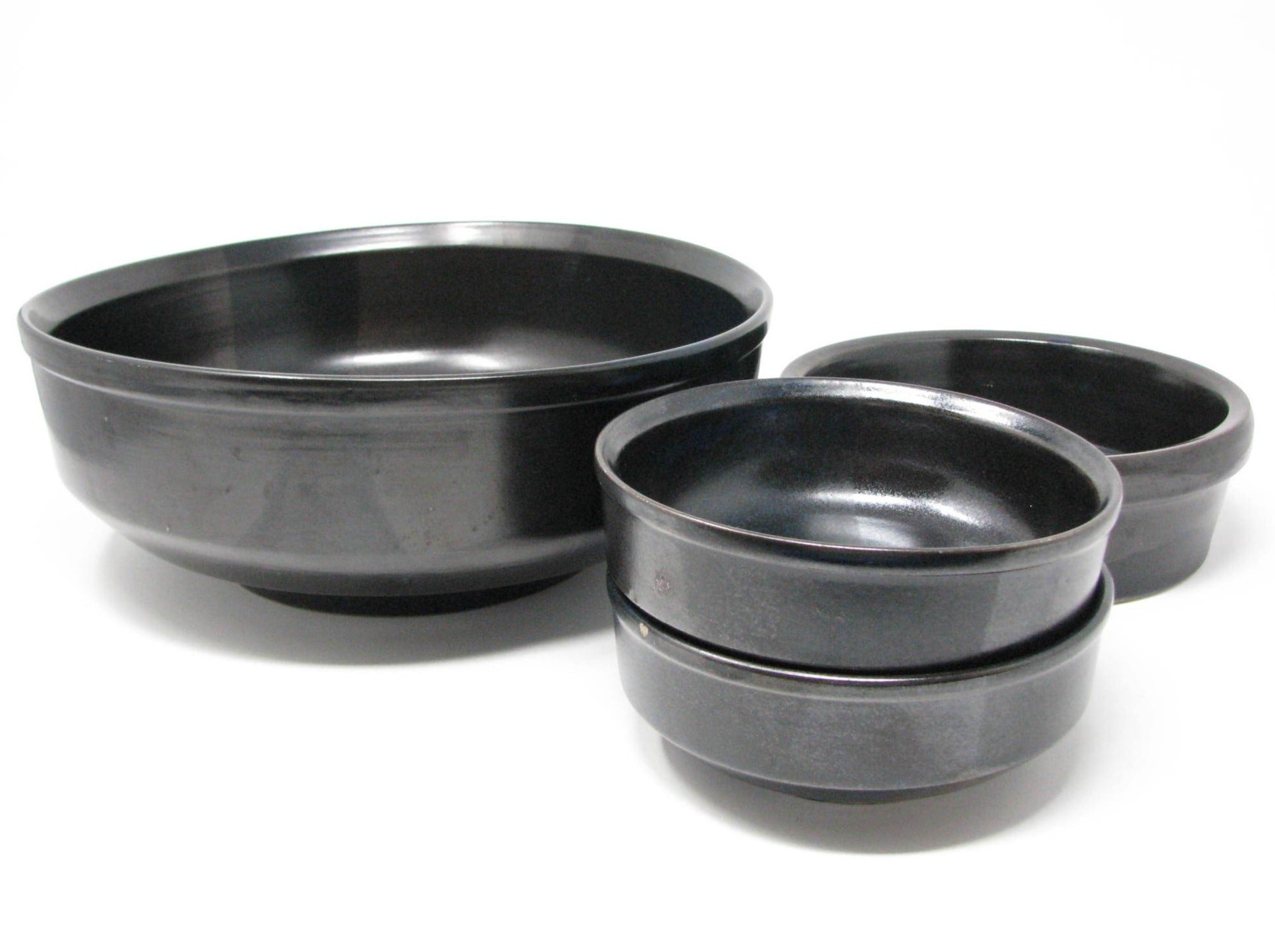 edgebrookhouse - Vintage Nancy Patterson Iron Mountain Stoneware Blue Ridge Serving Bowls - 4 Pieces