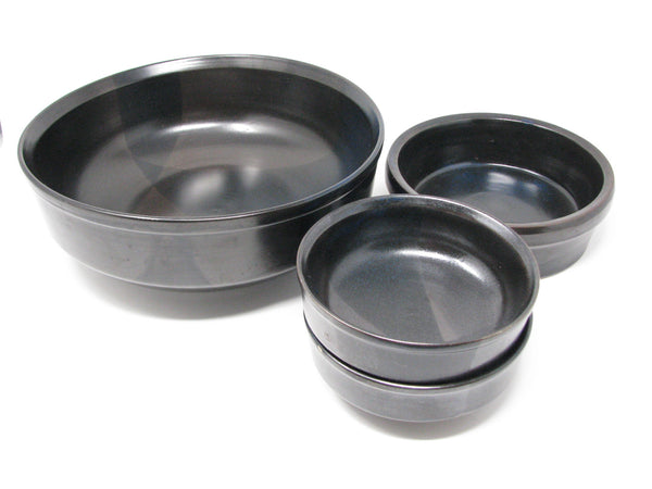 edgebrookhouse - Vintage Nancy Patterson Iron Mountain Stoneware Blue Ridge Serving Bowls - 4 Pieces