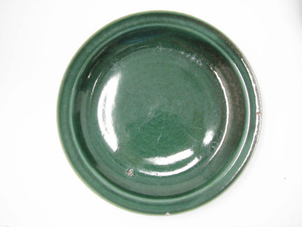 edgebrookhouse - Vintage Nancy Patterson Iron Mountain Stoneware Evergreen Green Salad Plates - Set of 10