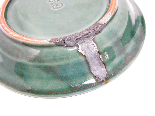 edgebrookhouse - Vintage Nancy Patterson Iron Mountain Stoneware Evergreen Green Salad Plates - Set of 10