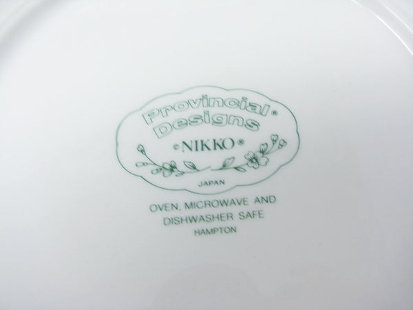 edgebrookhouse - Vintage Nikko Provincial Hampton Scalloped Ironstone Dinner Plates - 12 Pieces