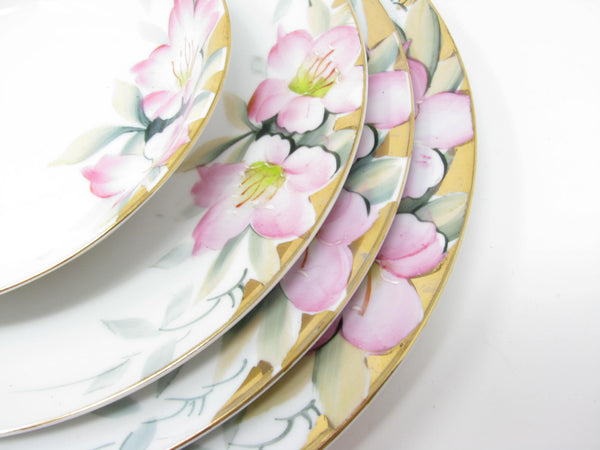 edgebrookhouse - Vintage Noritake Azalea Porcelain Dinnerware Service for 18 with Floral Design - 126 Pieces