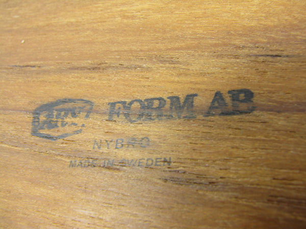 edgebrookhouse - Vintage Nybro Sweden Oval Teak Trays - Set of 5