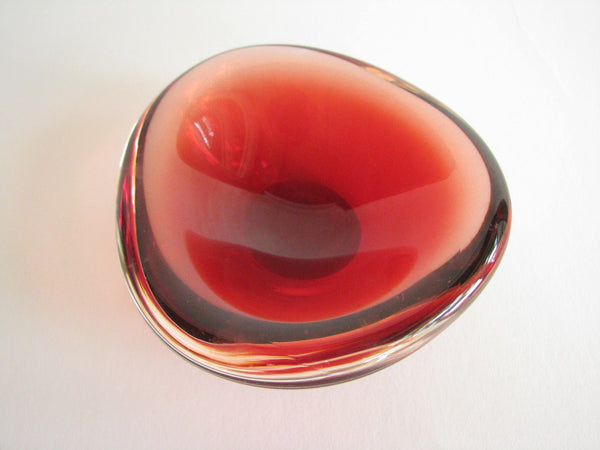 edgebrookhouse - Vintage Orrefors Sven Palmqvist "Selena" Curved Art Glass Trinket Dish