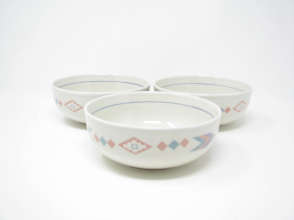 edgebrookhouse - Vintage Otagiri Figi Graphics Bowls with Southwestern Design - 3 Pieces