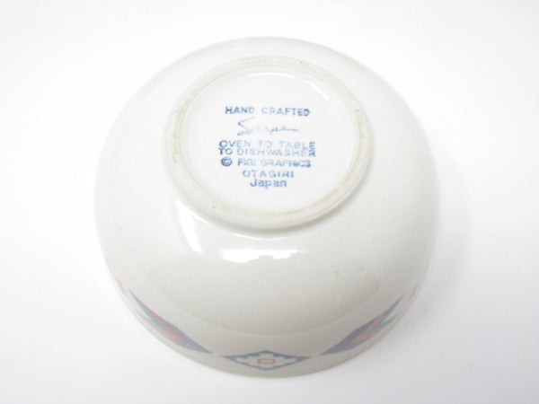 edgebrookhouse - Vintage Otagiri Figi Graphics Bowls with Southwestern Design - 3 Pieces