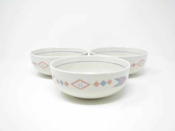 edgebrookhouse - Vintage Otagiri Figi Graphics Bowls with Southwestern Design - 3 Pieces