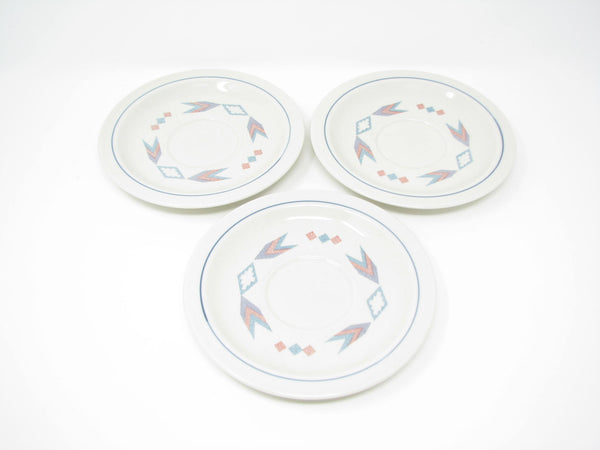 edgebrookhouse - Vintage Otagiri Figi Graphics Cups & Saucers with Southwestern Design - 6 Pieces