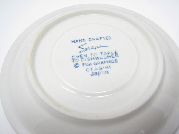 edgebrookhouse - Vintage Otagiri Figi Graphics Cups & Saucers with Southwestern Design - 6 Pieces