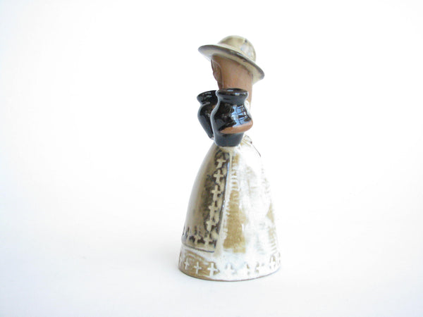 edgebrookhouse - Vintage Petite Pottery Bud Vase Woman Holding Urns