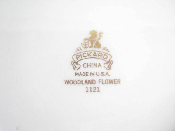edgebrookhouse - Vintage Pickard China Woodland Flower Bread Plates - Set of 10