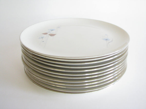 edgebrookhouse - Vintage Pickard China Woodland Flower Dinner Plates - Set of 12