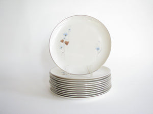 edgebrookhouse - Vintage Pickard China Woodland Flower Dinner Plates - Set of 12