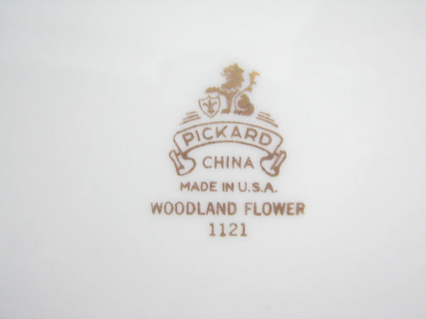 edgebrookhouse - Vintage Pickard China Woodland Flower Salad Plates - Set of 7
