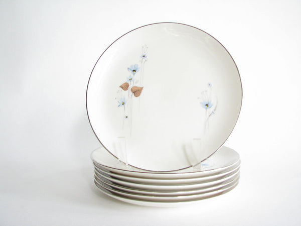 edgebrookhouse - Vintage Pickard China Woodland Flower Salad Plates - Set of 7