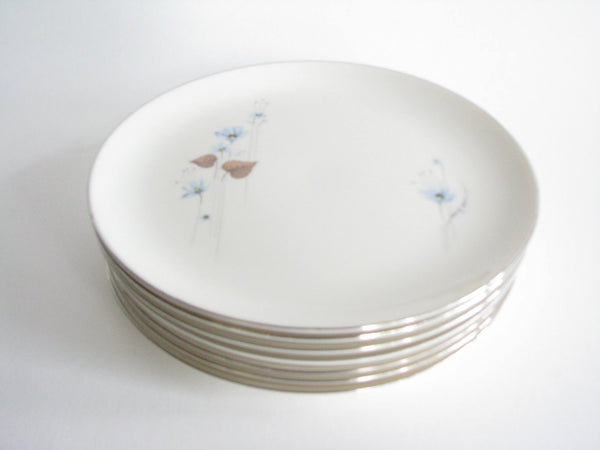 edgebrookhouse - Vintage Pickard China Woodland Flower Salad Plates - Set of 7