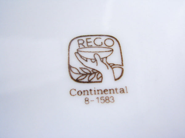 edgebrookhouse - Vintage Rego Continental White Coupe Salad Plates - Set of 12