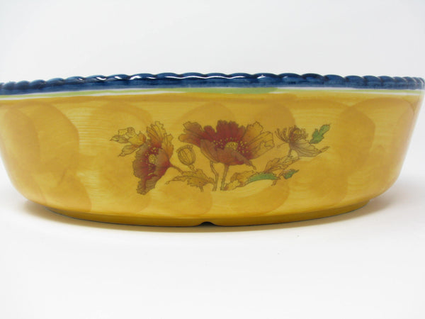 edgebrookhouse - Vintage Robert Gordon Pottery Wild Poppy Aussie Casserole Dish with Floral Design