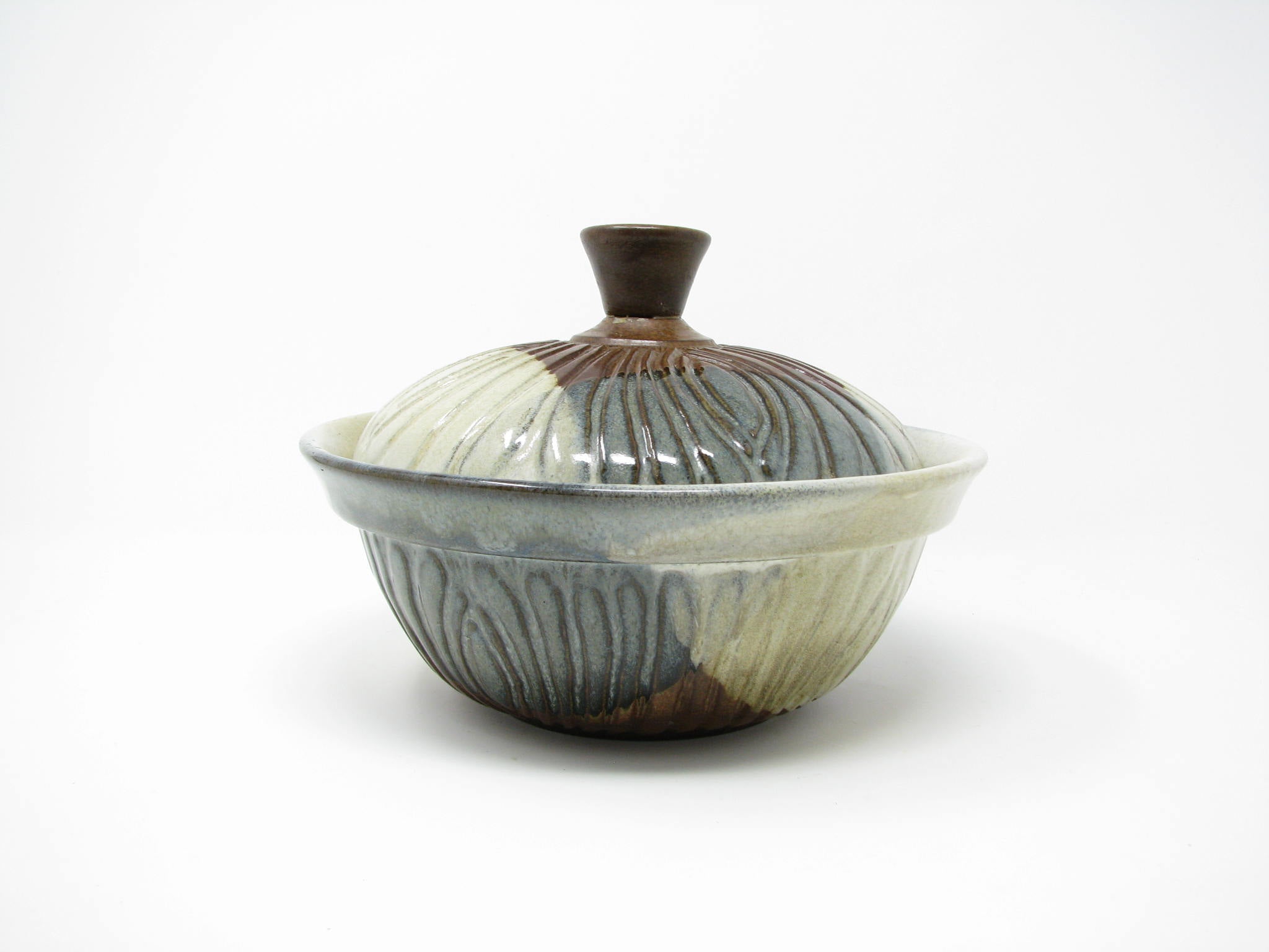 edgebrookhouse - Vintage Robert Maxwell Pottery Craft Sculpted Lidded Serving Dish