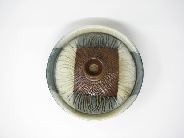 edgebrookhouse - Vintage Robert Maxwell Pottery Craft Sculpted Lidded Serving Dish