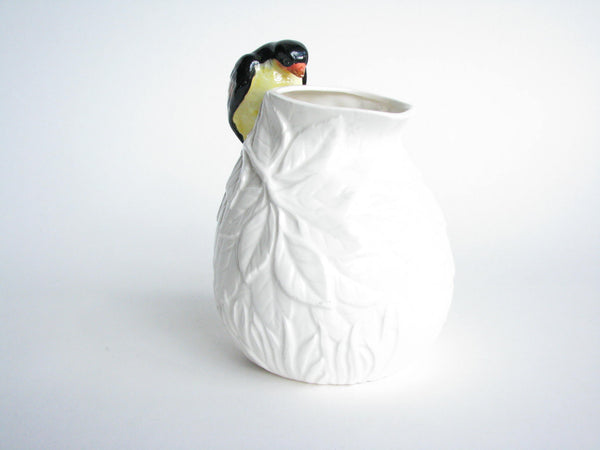edgebrookhouse - Vintage Rosenthal Netter Ceramic Vase or Pitcher with Perching Bird