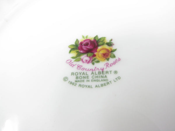 edgebrookhouse - Vintage Royal Albert Old Country Roses Butter Dish Lid with Underplate
