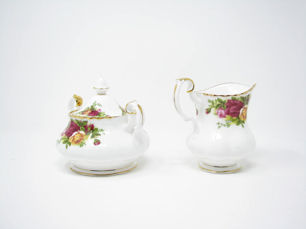edgebrookhouse - Vintage Royal Albert Old Country Roses Creamer & Lidded Sugar Bowl - 2 Pieces - 2 Sets Available