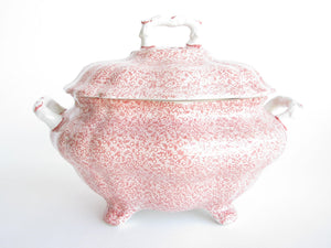 edgebrookhouse - Vintage Royal Crownford Country Chintz Pink Floral Lidded and Footed Soup Tureen