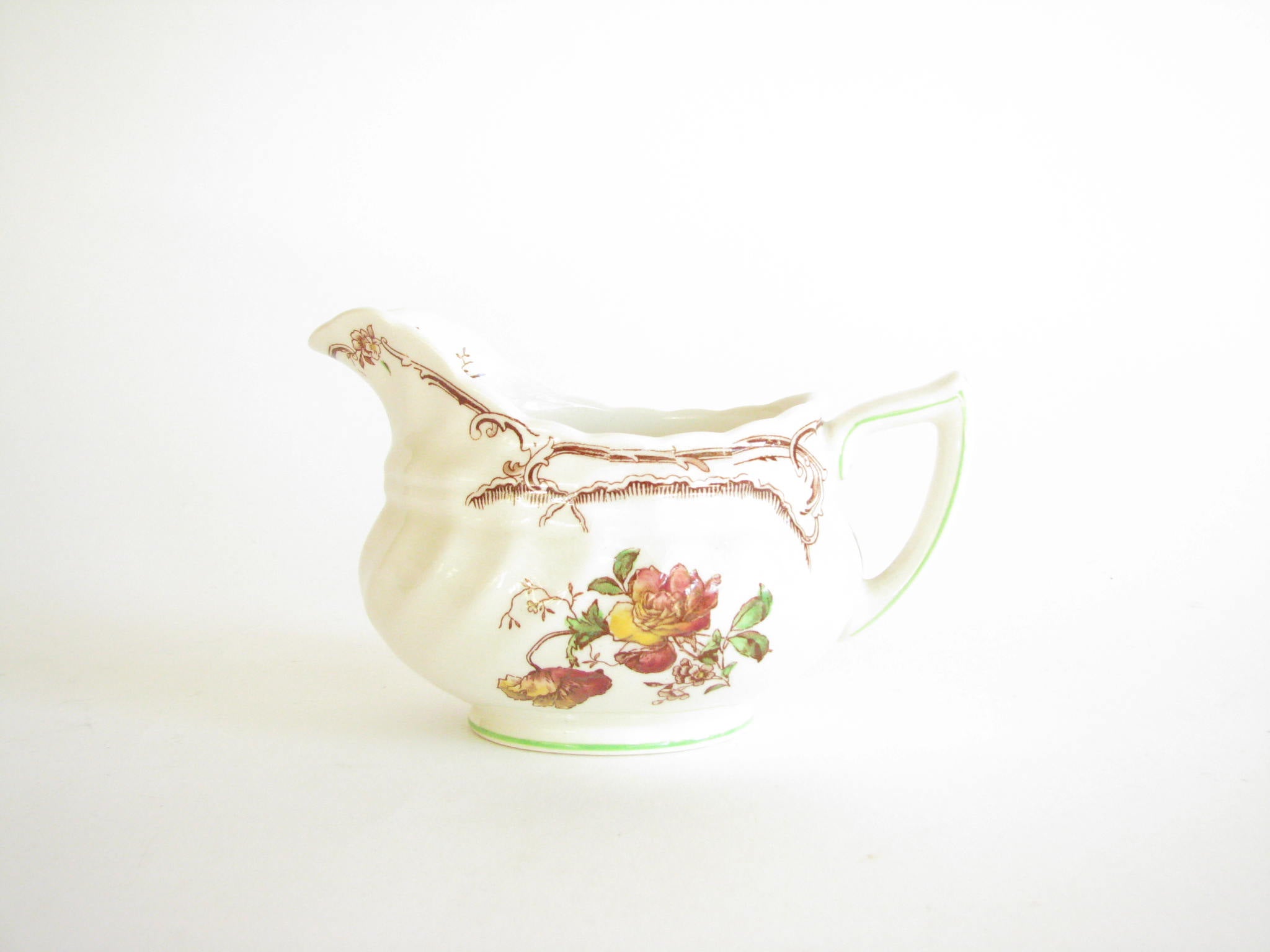 edgebrookhouse - Vintage Royal Doulton Chiltern Earthenware Creamer with Floral Design