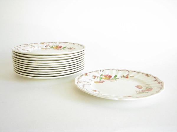 edgebrookhouse - Vintage Royal Doulton Chiltern Earthenware Salad Plates - Set of 12